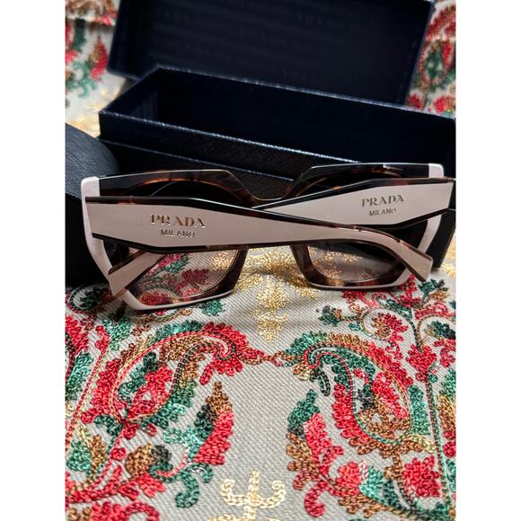 Prada Sunglasses PR15WS 01R0A6 54mm Tortoise Caramel / Brown Gradient Lens - Picture 5 of 7